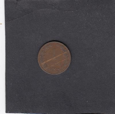 Beschrijving: 1 Cent WILHELMINA   